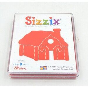 Sizzix House, Gingerbread 38-0234 Die Cutter 4.5" Cartridge Provo Craft Ellison